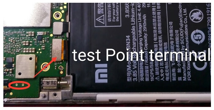 Test Point Redmi 5a