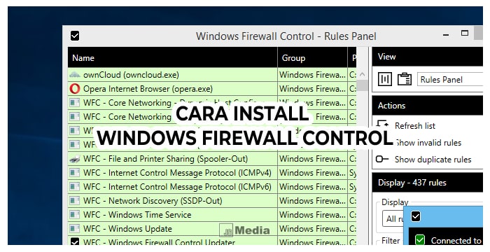 Cara Install Windows Firewall Control