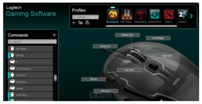 Fitur Aplikasi Logitech Gaming Software