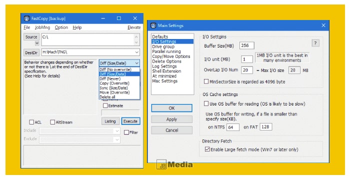 4 Fitur yang Ada Pada FastCopy