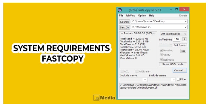 System Requirements FastCopy