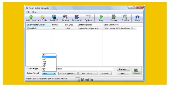 Kelebihan perangkat Prism Video Converter