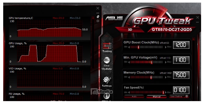 download ASUS GPU Tweak II 2.3.9.0 / III 1.6.9.4 free