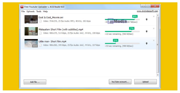 Kelebihan Free YouTube Uploader