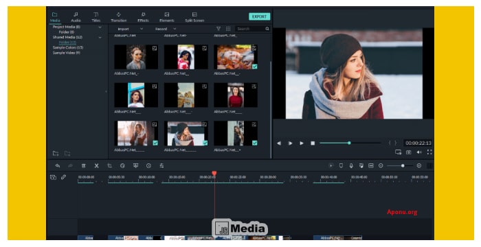 4 Pilihan Menu pada Aplikasi Filmora Video Editor