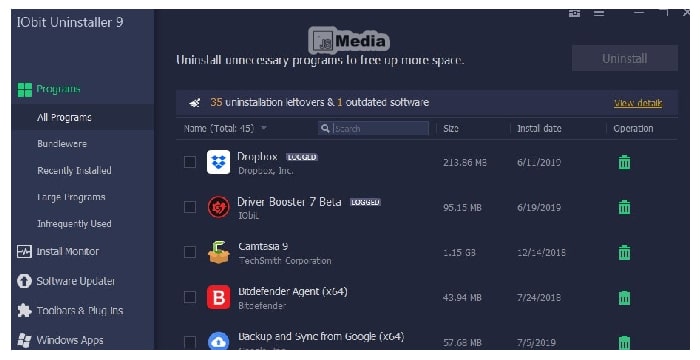 Kelebihan IObit Uninstaller