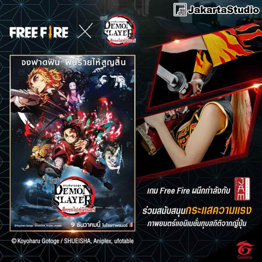 Cara Mendapatkan Sekin Free Fire x Kimetsu no Yaiba