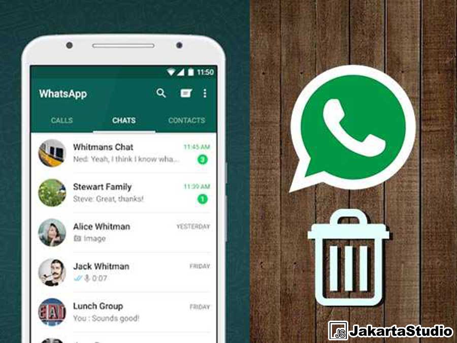 Cara menghapus Chat Whatsapp