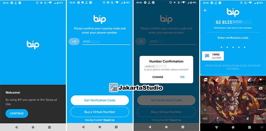 Cara Daftar Akun BiP Messenger