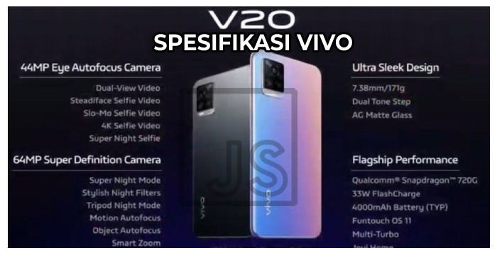 Spesifikasi HP Vivo V20 2021