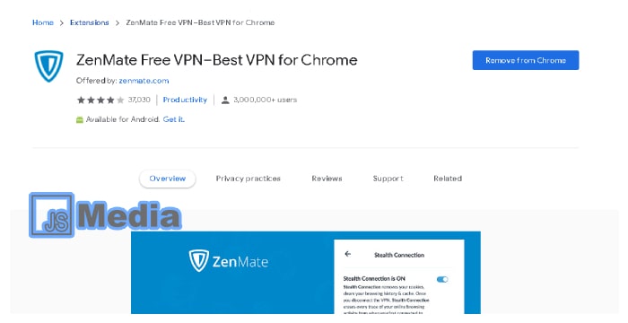 3. Menggunakan Ekstension VPN di Chrome dan Firefox