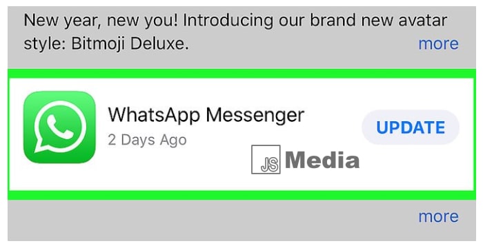 3. Update Aplikasi WhatsApp Anda