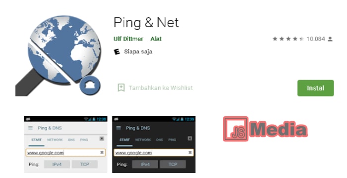 4. Aplikasi Ping & Net