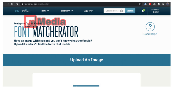 4. Melalui Situs Font Matcherator