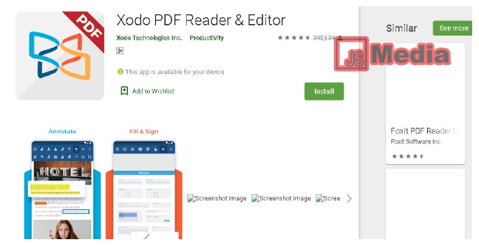 4. Menggunakan Aplikasi PDF Reader Android