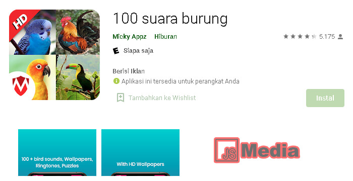 5. 100 Suara Burung