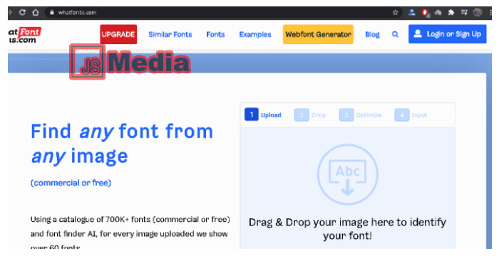 5. Menggunakan Situs WhatFontIs