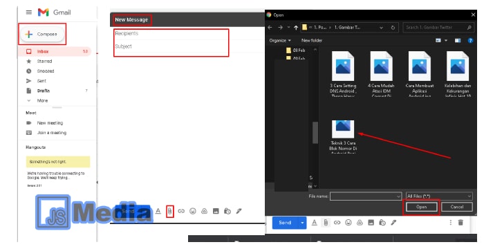 Cara Mengirim File Lewat Gmail di Laptop