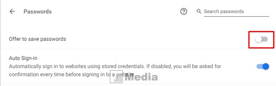 Cara Menghilangkan Notifikasi Save Password Google Chrome
