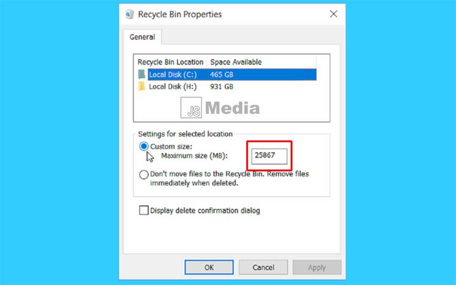 File Terhapus Tidak Masuk Recycle Bin