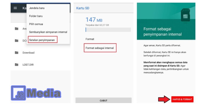 1. Cara Format SD Card di Android Melalui Fitur Bawaan Smartphone