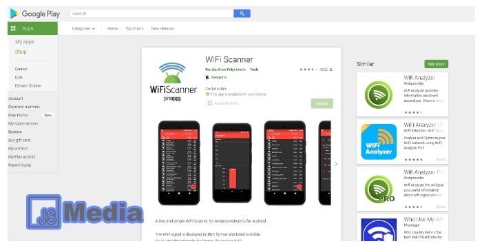 1. Menggunakan Scanner Wi-Fi