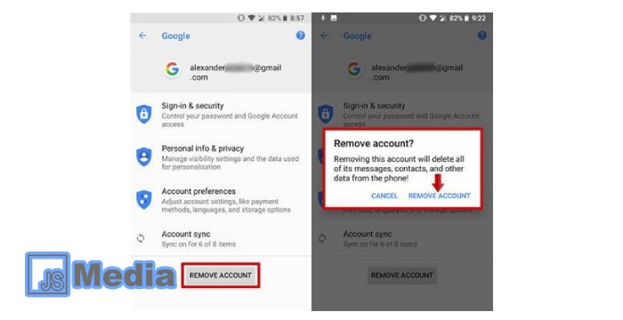 1. Cara Hapus Akun Google Secara Non Permanen di Android