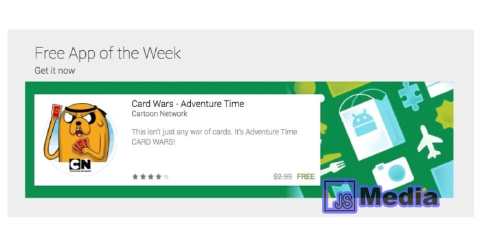 1. Menggunakan Google Play Free App of The Week
