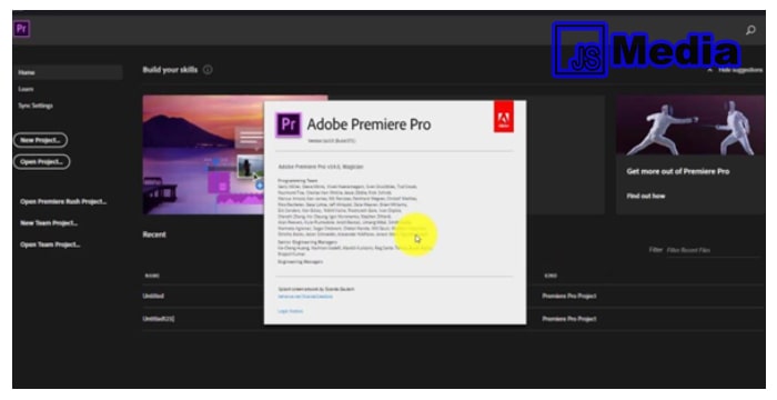 1. Buka Dan Jalankan Aplikasi Adobe Premiere Pro Yang Anda Miliki