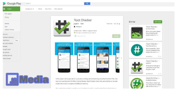 2. Cara Mengetahui Android Sudah Di Root Menggunakan Root Checker