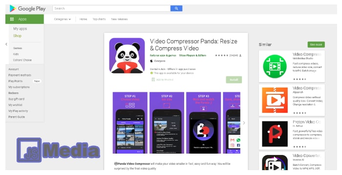 2. Mengkompres Video di Android Menggunakan Aplikasi Panda Video Compressor