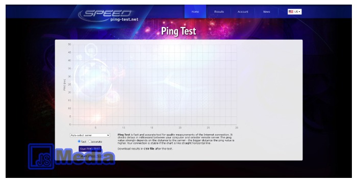 2. Ping-test.net