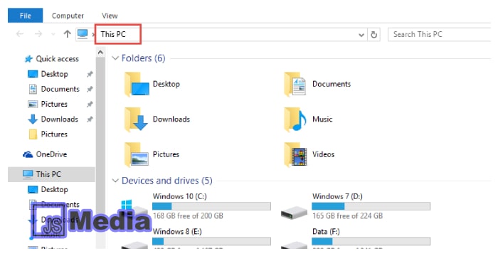 3. Melalui Windows Explorer
