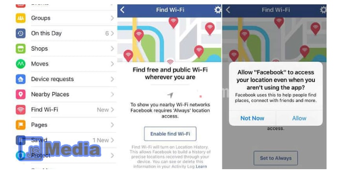 4. Menggunakan Facebook Find Wi-Fi