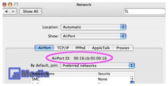 4. Cek MAC Address Di MAC OS