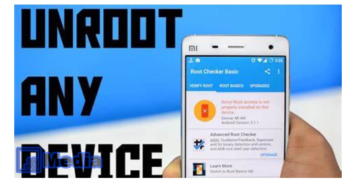 1. Lakukan Unroot Device