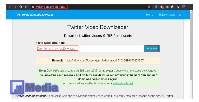 5. Twitter Video Downloader