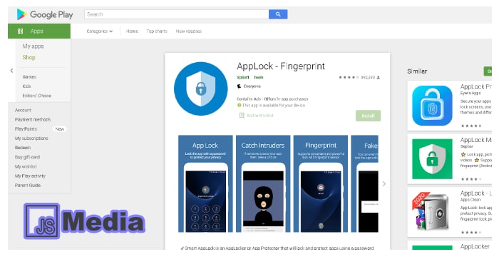 6. App Lock Fingerprint Password
