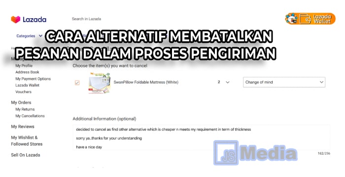 Cara Alternatif Membatalkan Pesanan dalam Proses Pengiriman