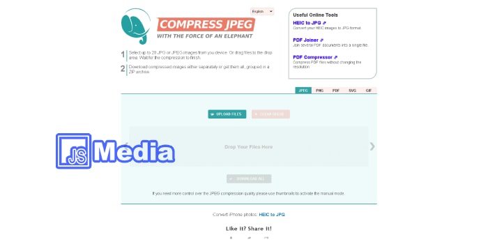 1. Menggunakan Compress JPEG