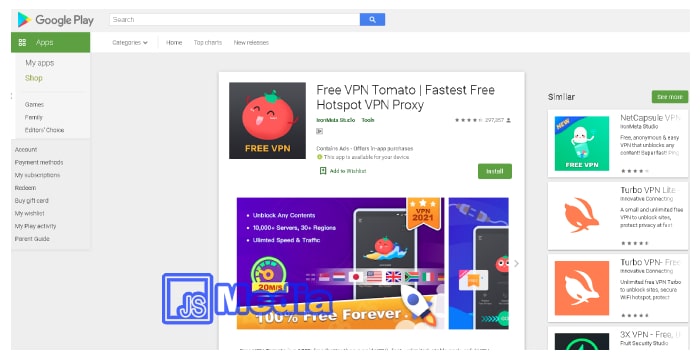 6. Free VPN Tomato