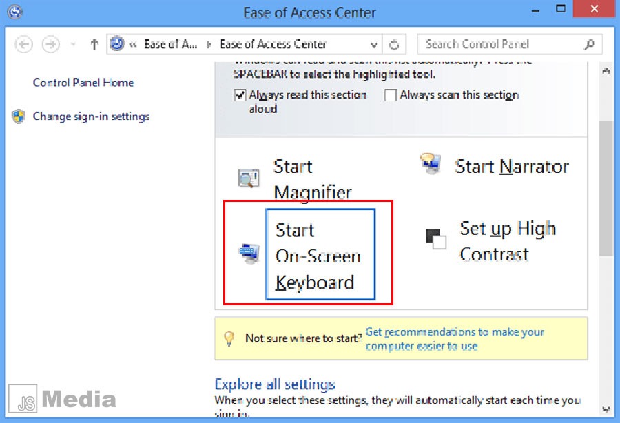 Cara Mengaktifkan On Screen Keyboard Windows 