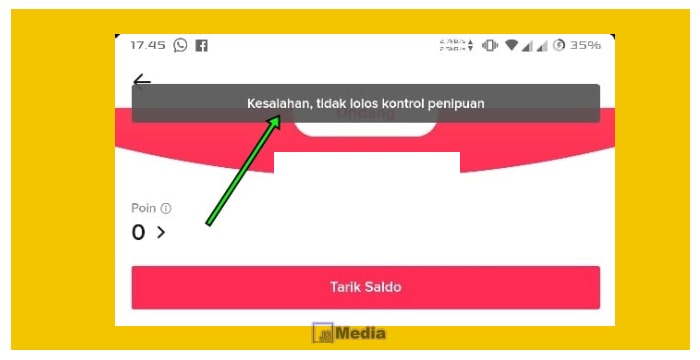 3 Penyebab Munculnya Notifikasi ‘Kesalahan Tidak Lolos Kontrol Penipuan Tiktok Lite’