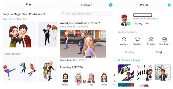 5 Menu Di Dalam Aplikasi Zepeto