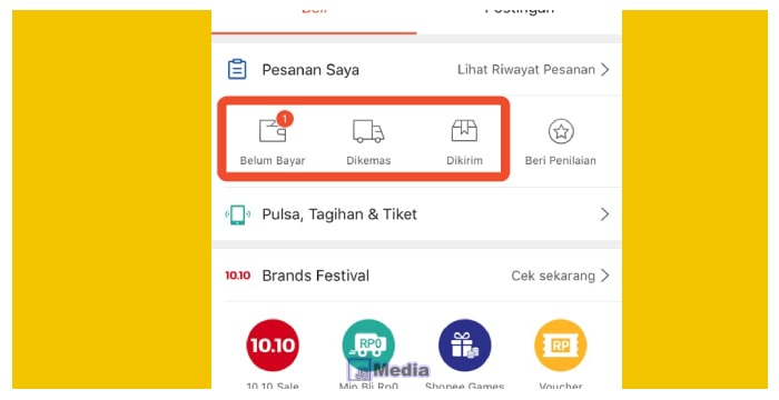 1.Pesanan Belum Dibayar