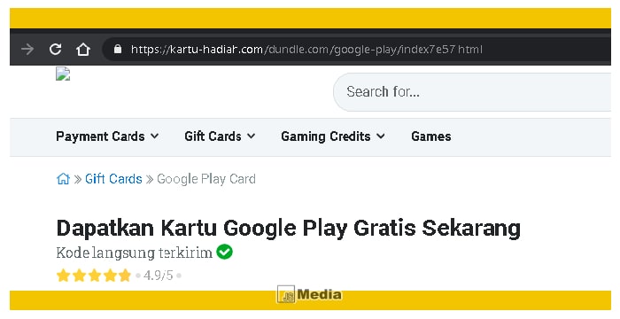 Situs KartuHadiah.com Cara Mudah Mendapatkan Gift Card Google Play