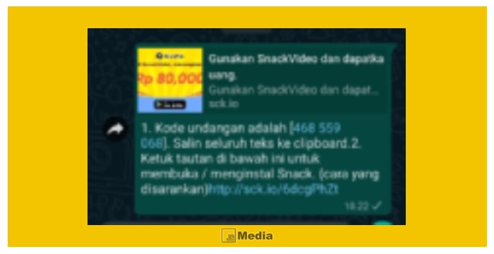 Cara Mengundang Teman Pada aplikasi  Snack Video