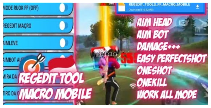 Regedit Ruok FF Apk Extreme, Auto Headshot!