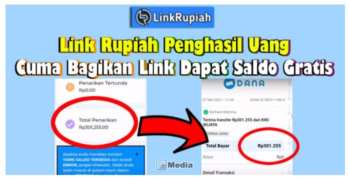 Link Rupiah Penghasil Uang, Bagikan Link Dapat Saldo Gratis