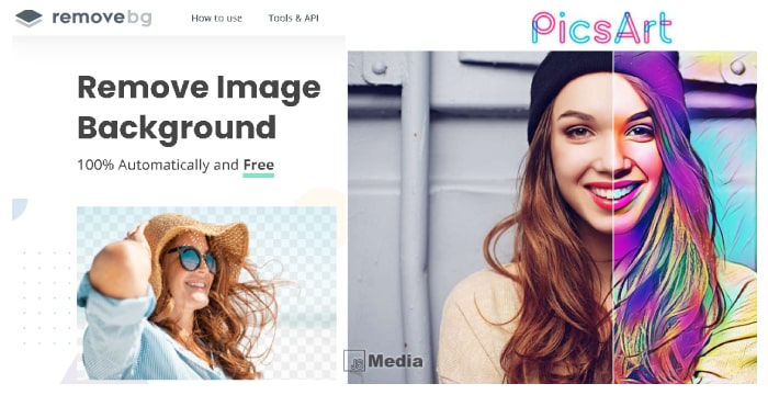 Cara 1: Menggunakan aplikasi PicsArt
